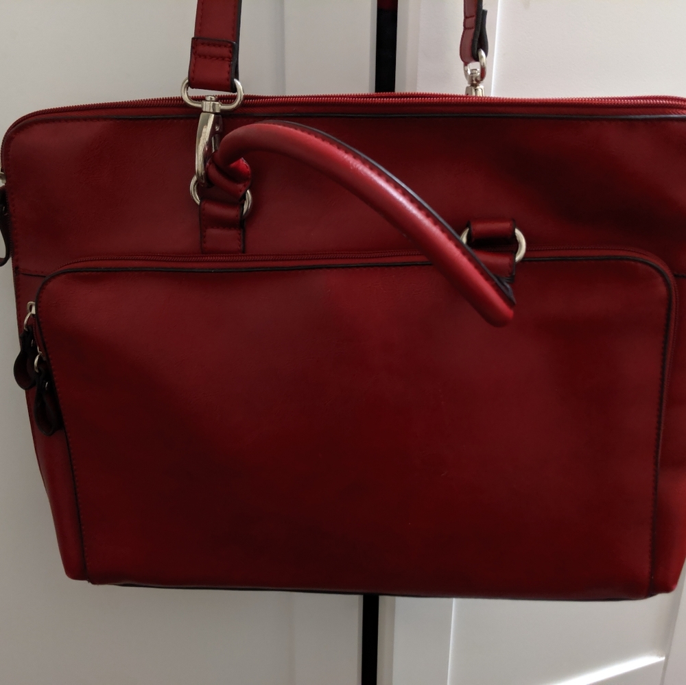 Red Unisex Original Briefcase, One Size - Red